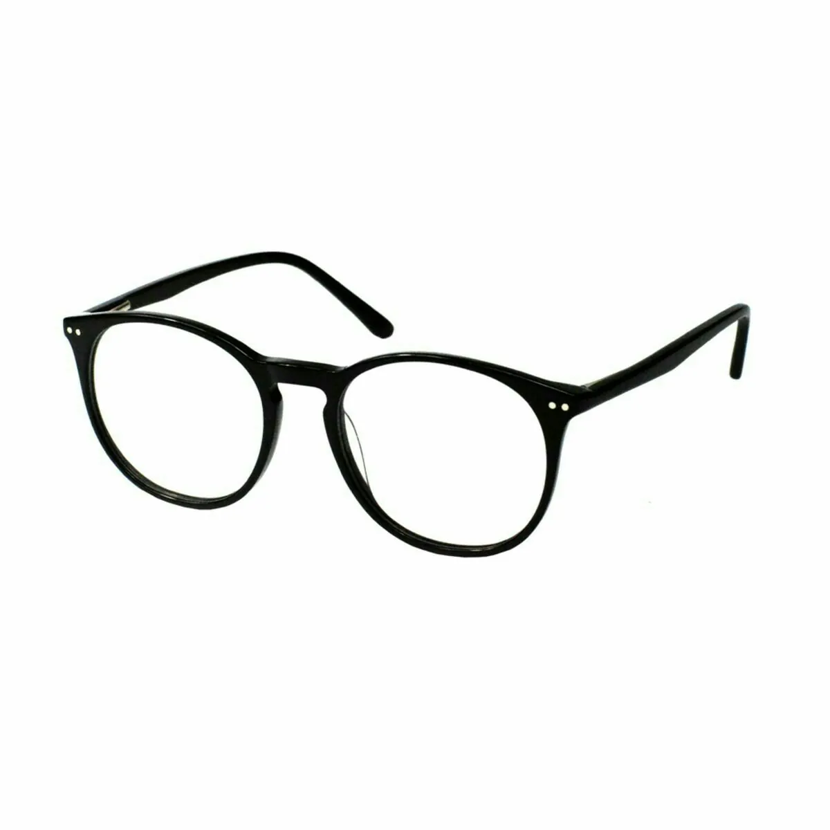 Classic black full rim eyeglasses available for virtual try-on.