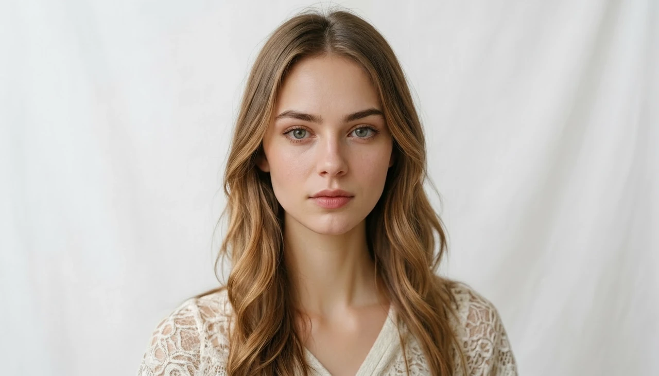 Display image showing verified AI face attractiveness test results with an overall score and detailed trait breakdowns