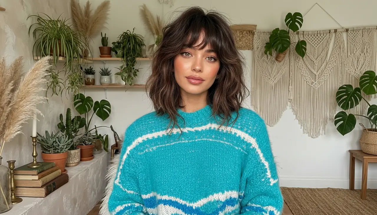Woman with French bob hairstyle before AI change, example for AI Hairstyle Changer